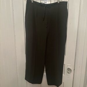 90s vintage Jessica green  Ankle Cropped Pants 100% polyester made in Canada